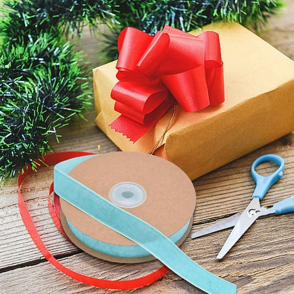 SPOORYYO Velvet Flocking Ribbon, DIY Craft Ribbon for Gift Wrapping, Wreath, Christmas, Wedding, Party and Home Decoration