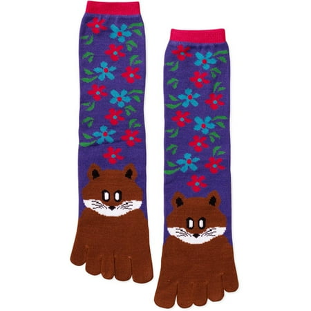 FLOWER FOX TOESOCK