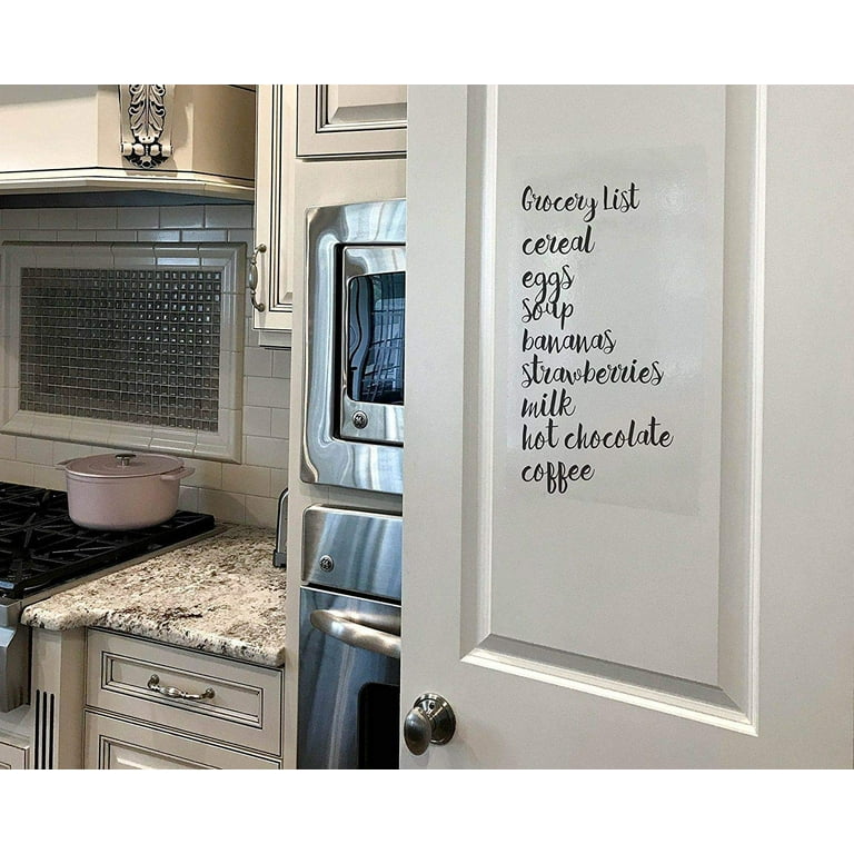 Clear Dry Erase Board Paper-Whiteboard for Fridge-Clear Contact Paper Sheets for Wall-Adhesive Dry Erase Board Sticker for Desk/Refrigerator/Office/
