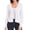 White, variant on Women's Cardigans Sweaters,Cropped Shrug Bolero,Striped Textured V Neck Long Sleeve Button Winter Sweater Top