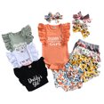 thumbnail image 3 of Vedolay Short Sets For Girl 2 Piece Girls 2 Piece Outfits Shirt Shorts Set Short Sleeve Summer Clothes with Pockets,Black 0-3 Months, 3 of 5