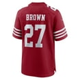 thumbnail image 3 of Men's Nike Ji'Ayir Brown Scarlet San Francisco 49ers Team Game Jersey, 3 of 6