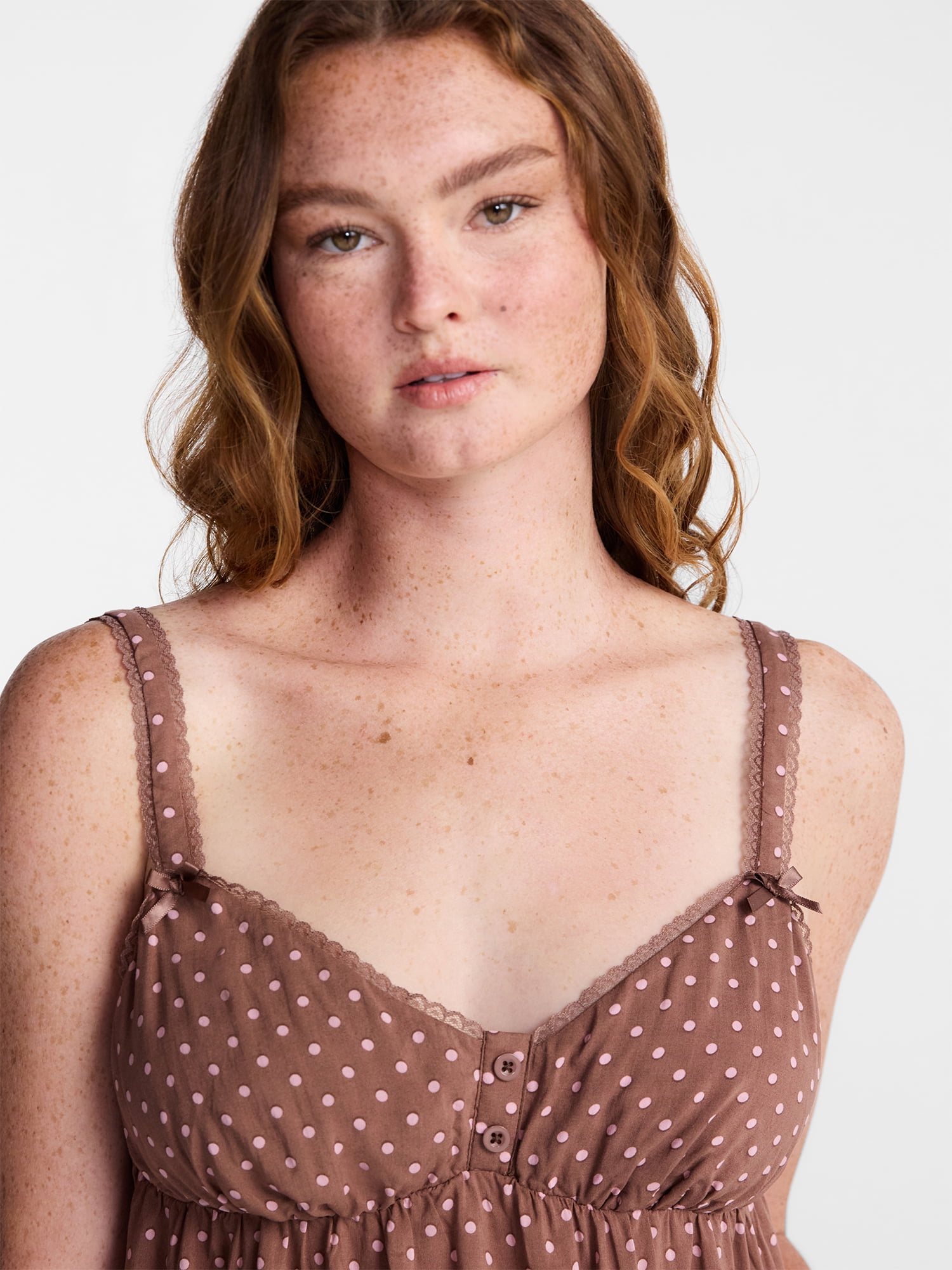 No Boundaries Woven Cami Top and Shorts Sleep Set, 2-Piece, Women's XS-XXL