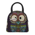 thumbnail image 1 of Balery Boho Owl Bolsa de Almuerzo para Mujeres, Caja de Almuerzo, Bolsa de Almuerzo Pequeña Impermeable, Tote de Almuerzo Reutilizable con Gran Capacidad, 1 of 6