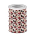 thumbnail image 2 of 5 Rolls Christmas Ribbon 1.5 inch Wide Decorative Ribbon for Gift Wrapping and Holiday Decorations Red and Blacks Holly Leaves, 2 of 7
