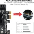 thumbnail image 3 of MZHOU PCIe SATA Card 6 Ports With 6 Cables and Low Profile Bracket, 6 Gbps PCIe Card, Support 6 SATA 3.0 Devices (ASM1166 Chip), 3 of 7