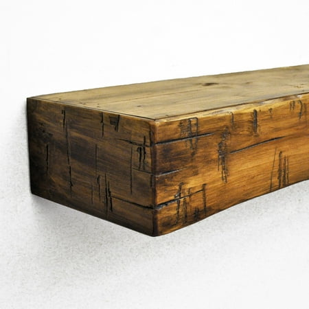 Dogberry Collections Rustic Fireplace Mantel Shelf