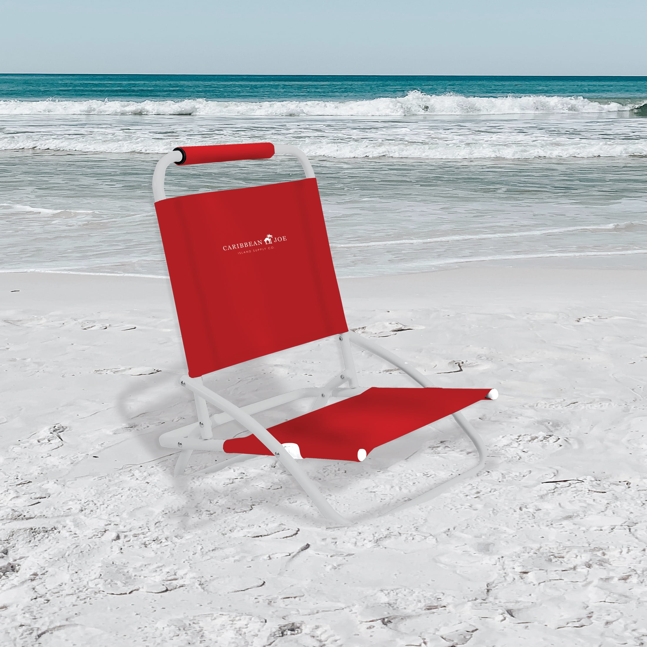 Caribbean Joe one position folding beach chair Walmart
