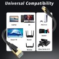 thumbnail image 4 of Cable Ethernet Cat 8 De 6 Pies, Alta Velocidad, Resistente, 26 Awg, Cable De Red Lan Cat8 De 40 Gbps, 2000 Mhz Con Conector Rj45 Chapado En Oro, Cable De Internet Para Exteriores E Interiores, Compati, 4 of 5