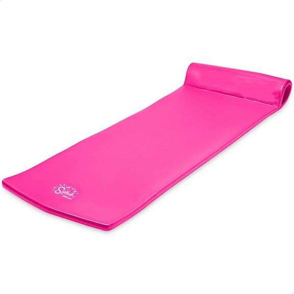 Open Box TRC Recreation Splash 1.25" Thick Pool Float Mat, Flamingo Pink