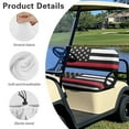thumbnail image 6 of Uorisanigo Golf Cart Seat Breathable Seat Cushion Front Sets Elastic Golf Cart Seat Covers Club Car American Honoring Firefighter Flag Fit for EZGO/Yamaha/Club Car and More Golf Carts, 6 of 7