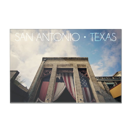 San Antonio, Texas - Americana - Lantern Press Photography (12x8 Acrylic Wall Art Gallery (Dr George Best San Antonio Texas)