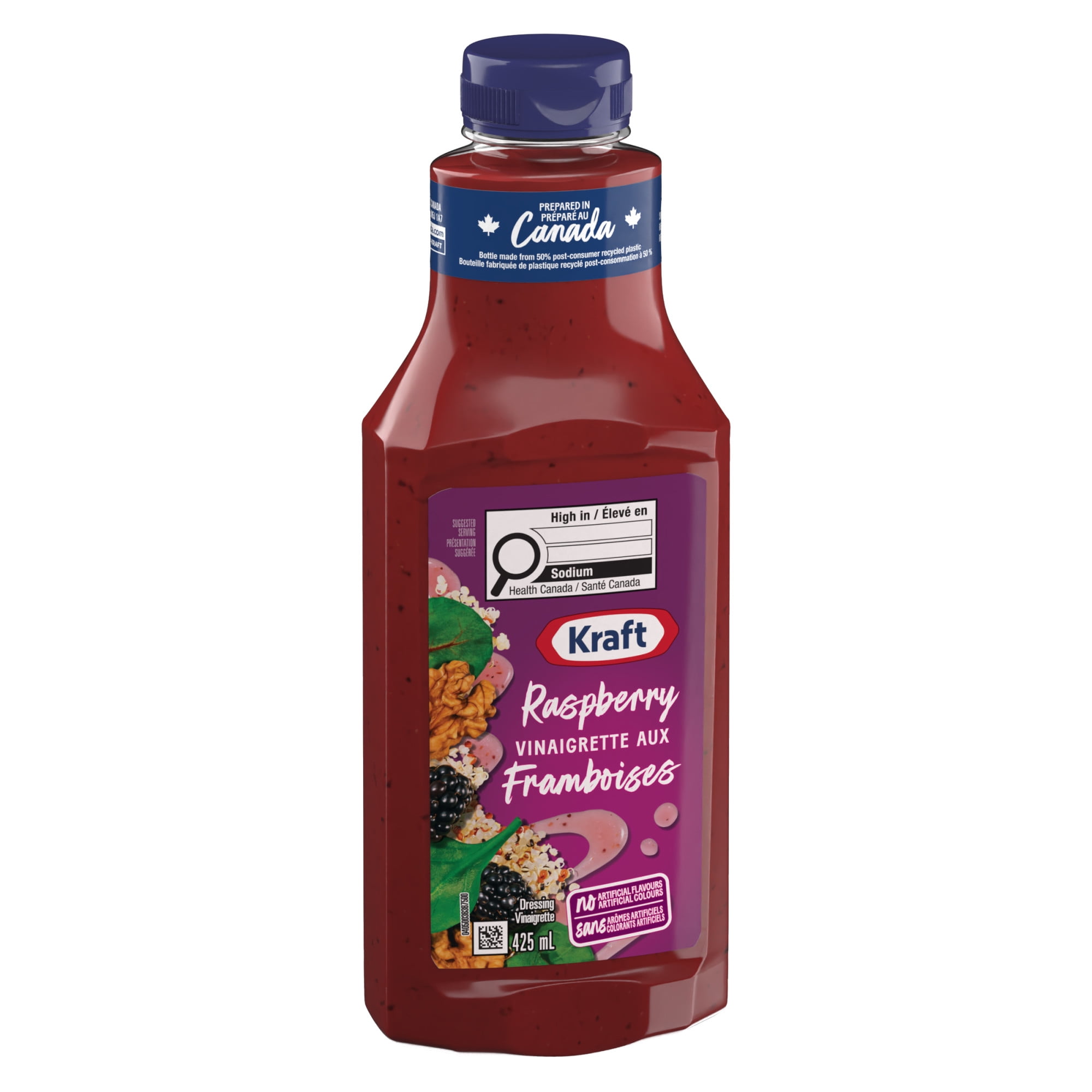 Kraft Raspberry Vinaigrette Salad Dressing, 425 mL Bottle