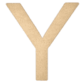 thumbnail image 1 of 6" Tall MDF Letter Y | 1/4" Thick | Krafty Supply Letters | Arial | Wooden Letter, 1 of 4