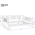 thumbnail image 7 of Harper & Bright Designs Solid Wood Full Size Bed Frame Multi-Functional Daybed for Boys Girls, Espresso, 7 of 7