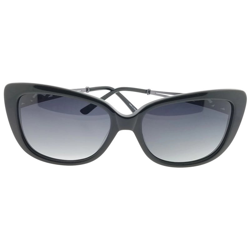 Judith Leiber JL5009-00-58 Cat Eye Women's Hematite Frame Grey Lens Sunglasses 