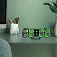 thumbnail image 4 of Reloj Despertador Digital, Reloj Electrónico de Pantalla Led Fotosensible 3D Automática, 23.5x9.3x1.8cm, Reloj Multifunción de Doble Propósito, Despertador de Luz, 4 of 8