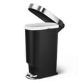 simplehuman 40L/10.6 Gallon Slim Lid Garbage Trash Can, Kitchen Step