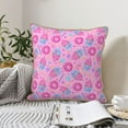 thumbnail image 6 of KLL Donuts Decorative Throw Pillow Covers Velvet Soft for Couch Sofa Bedroom Living Room Outdoor - 20"x20", 6 of 8