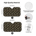 thumbnail image 3 of Fuzoiu Elegant Gold Moose Print Car Windshield Sun Shade,Block Uv Rays Sunshade,Foldable Front Window Sun Visor Protector for Car,SUV,Truck-Keep Vehicle Cool-Elegant Gold Moose, 3 of 8
