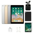 thumbnail image 1 of Refurbished Apple iPad 5th Gen A1822 (WiFi) 32GB Space Gray (Grade A+) Bundle with Case, Wireless Earbuds,Tempered Glass Screen Protector, 1 of 5