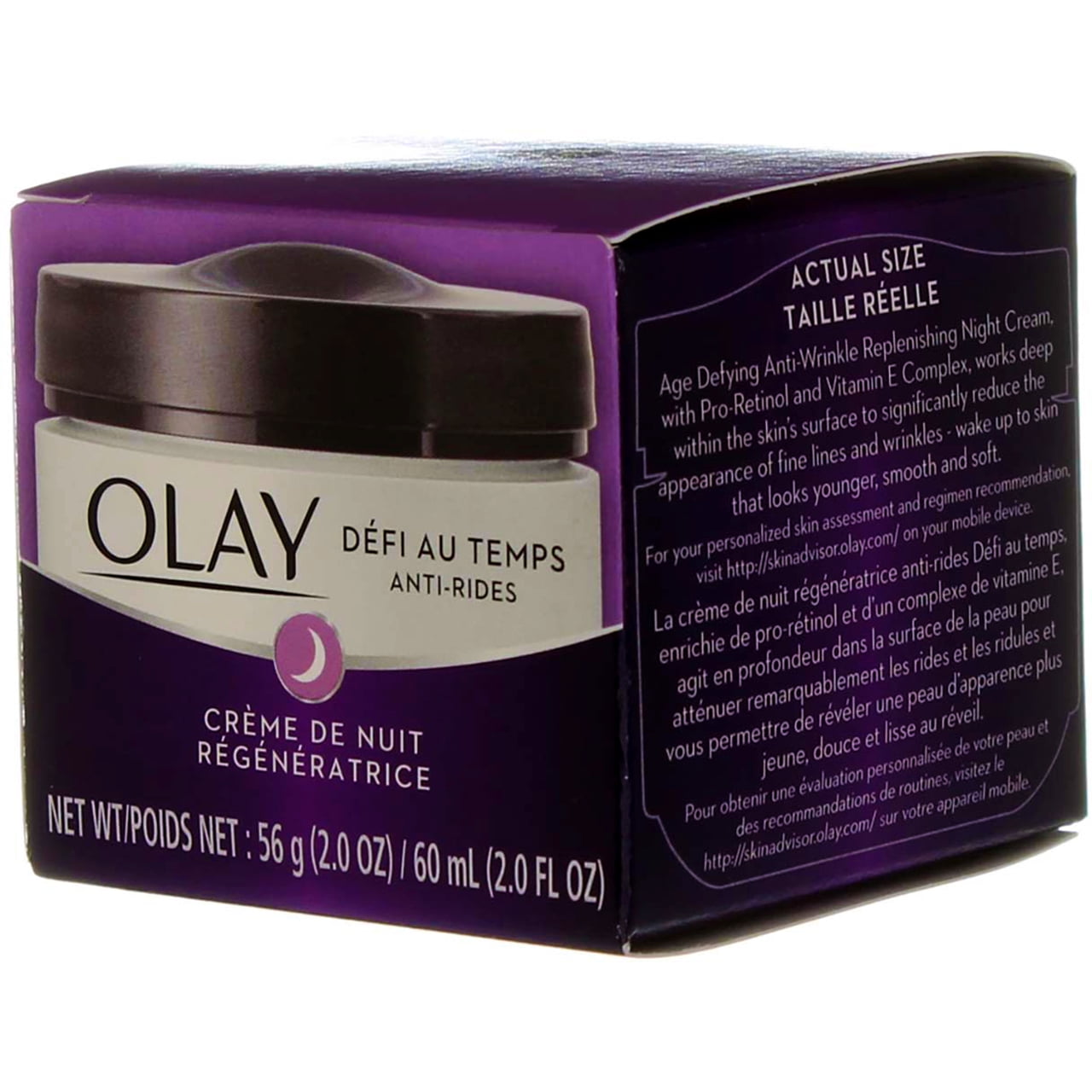 Olay Age Defying Anti-Wrinkle Replenishing Night Cream, 2 oz (Pack of 3)