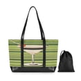 thumbnail image 7 of FORMRS Canvas Laptop Tote Bag for Women with 15.6" Computer Compartments Shoulder Handbag, Black Martini, 7 of 7