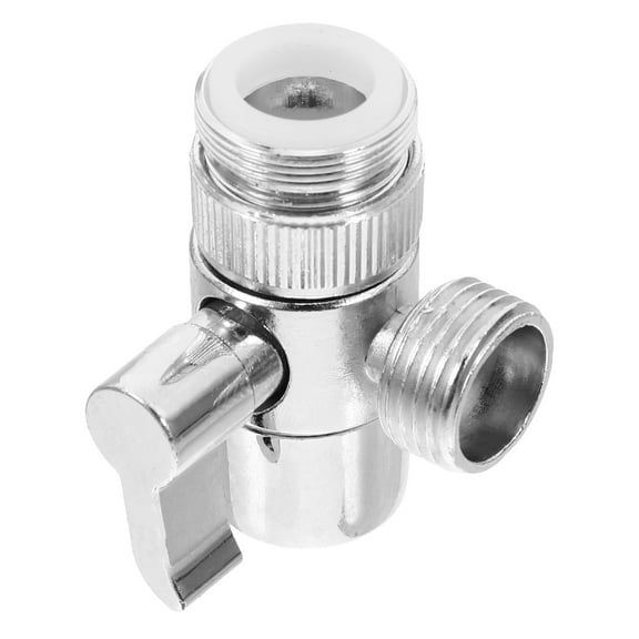 WRITWAA Silver Faucet Adapter with Copper Wire for Bathroom Washing Machine Hose Connection
