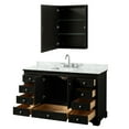 thumbnail image 5 of Wyndham Collection WCS202060SWBCMUNSMED Deborah 60" Free Standing Single Vanity Set -, 5 of 7
