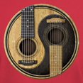 thumbnail image 3 of CafePress - Old And Worn Acoustic Guitars Yin Yang T Shirt - Men's Classic Graphic Cotton T-Shirt, 3 of 4