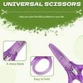 thumbnail image 3 of FACEGA 2Pcs Scissors All Purpose,Straight Handle 3.5" Teacher Scissors,With Protective Cover Office Scissors,Purple, 3 of 7