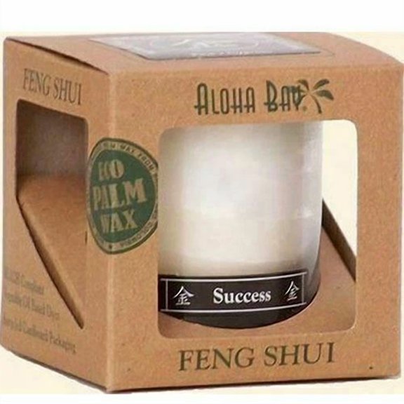 Feng Shui Candle Jar Metal Success 2.5 Oz By Aloha Bay