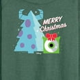 thumbnail image 3 of Monsters Inc - Merry Christmas Monsters Inc - Women's Lightweight French Terry Long Sleeve Shirt, 3 of 5