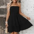 thumbnail image 2 of Giftesty Summer Dresses for Women Sexy Strapless and Slimming Holiday Dress, 2 of 8