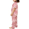 thumbnail image 3 of Inevnen Matching Family Christmas Pajamas Short Sleeve Deer Pj Sets Holiday Button-Down Sleepwear, 3 of 8