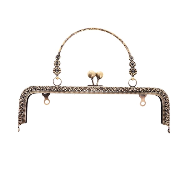Supvox Metal Purse Frame Vintage Style Bag Frame Gold 1Pcs Purse Making Supplies