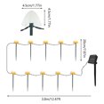thumbnail image 4 of AMERTEER Outdoor Solar Garden Lights 3.8M 10 LED 8 Modes Multicolor Solar Powered Landscape Mushroom Fairy String Lights Waterproof Solar Stake Mushroom Lamp for Pathway Patio Front Yard, 4 of 10