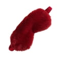 thumbnail image 3 of Plush Eye Mask Elastic Band Travel Sleeping Mask Solid Color Cute Blindfold Eye Cover, 3 of 8