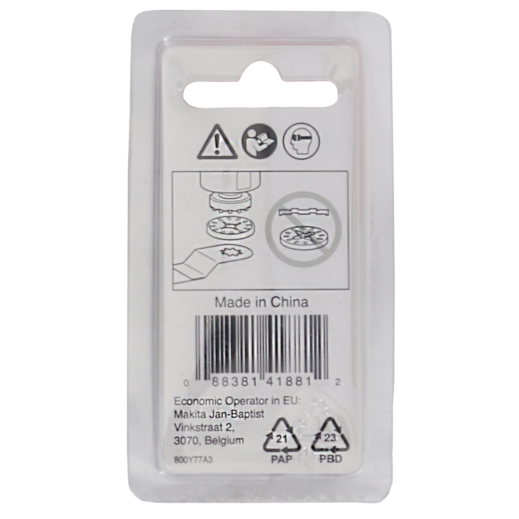 Makita 196271-6 Multi-Tool Adapter for LXMT025, LXMT02Z (2-Pack)