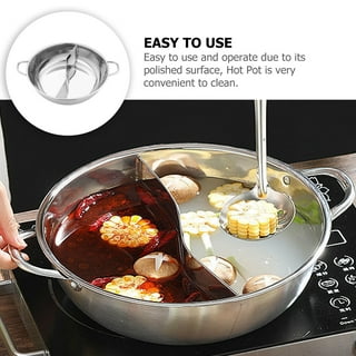 Pot, Soup Pot, Shabu Pot, Stainless Steel Hot Pot With Divider, Pot For Hot  Pot, Divided Pan For Induction Cooker, Gas Furnace, Electric Furnace,  Ceramic Hob, Kitchen Gadgets, Cheap Items - Temu