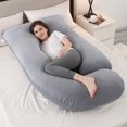 thumbnail image 1 of Almohada Embarazo en Forma de G, Almohada de Maternidad Lateral para Embarazadas, Pregnancy Pillow de Algod&oacute;n, Comodidad Ergon&oacute;mica y Transpirable, Ideal para Dormir, Leer y Acti, 1 of 7