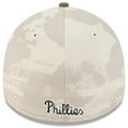 thumbnail image 4 of Men's New Era Light Beige/Olive Philadelphia Phillies 2025 Armed Forces Day 39THIRTY Flex Hat, 4 of 5