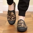 thumbnail image 5 of NOKIO Men Camouflage Flat Shoes S𝗅ip On Wide Toe Walking Sneakers Lightweight Outdoor Work Shoes Non S𝗅ip Durab𝗅e Sole Sport Shoe Breathable Canvas Hiking Shoes, 5 of 8