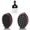 thumbnail image 1 of Magic Hair Twist Sponges, Barber Sponge Brush For Hair, Hair Sponge For Curls Women And Men With 1 6.69 Inch Metal Hair Stick, 1 of 3