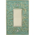 thumbnail image 5 of Meriville French Scroll 1 Rocker Wallplate, Single Switch Electrical Cover Plate, Pompeii Gold, 5 of 5