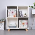 thumbnail image 3 of Collapsible Oxford Fabric Storage Cubes with Handles, Large Mid Foldable Oxford Cloth Bins Set of 2/6, Closet Organizers for Shelves Clothes Home Kitchen Toy - Flowers, 3 of 7