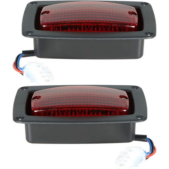 SEBLAFF Golf Cart LED Tail Light Kit,2 LED 3 Wire Taillight For Club Car 1982 DC