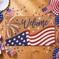 thumbnail image 2 of GNOIX Independence Day Anniversary Coir Doormat, Outdoor Welcome Door Mat, Patriotic Independence Day Floor Mat Non Slip Heavy Duty for Front Door Porch Indoor Outdoor Decor, 2 of 7
