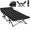 Black, variant on Folding Camping Cots for Adults, Portable Outdoor Camping Bed with Mattress, Heavy Duty Guest Bed Sleeping Cot Folding Bed for Camping Traveling Office Use, 74" X 26", Gray, Supports 330 lbs