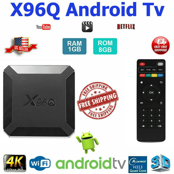 Android 10.0 TV X96Q Core HD 4K Media Stream Player Mini PC Dual WiFi(1G) - Walmart.com